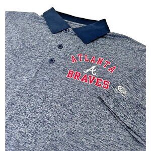 Genuine Merchandise Polo Atlanta‎ Braves MLB Performance Shirt Mens Size L